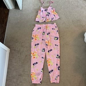 NWT Savage X Fenty Silk Pajama Set